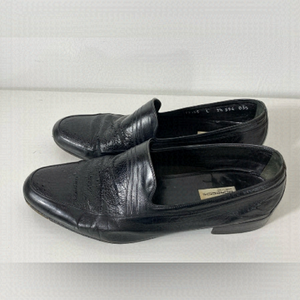 Moreschi Made in Italy Black Leather Loafer Mens Dress Shoes Size 7.5